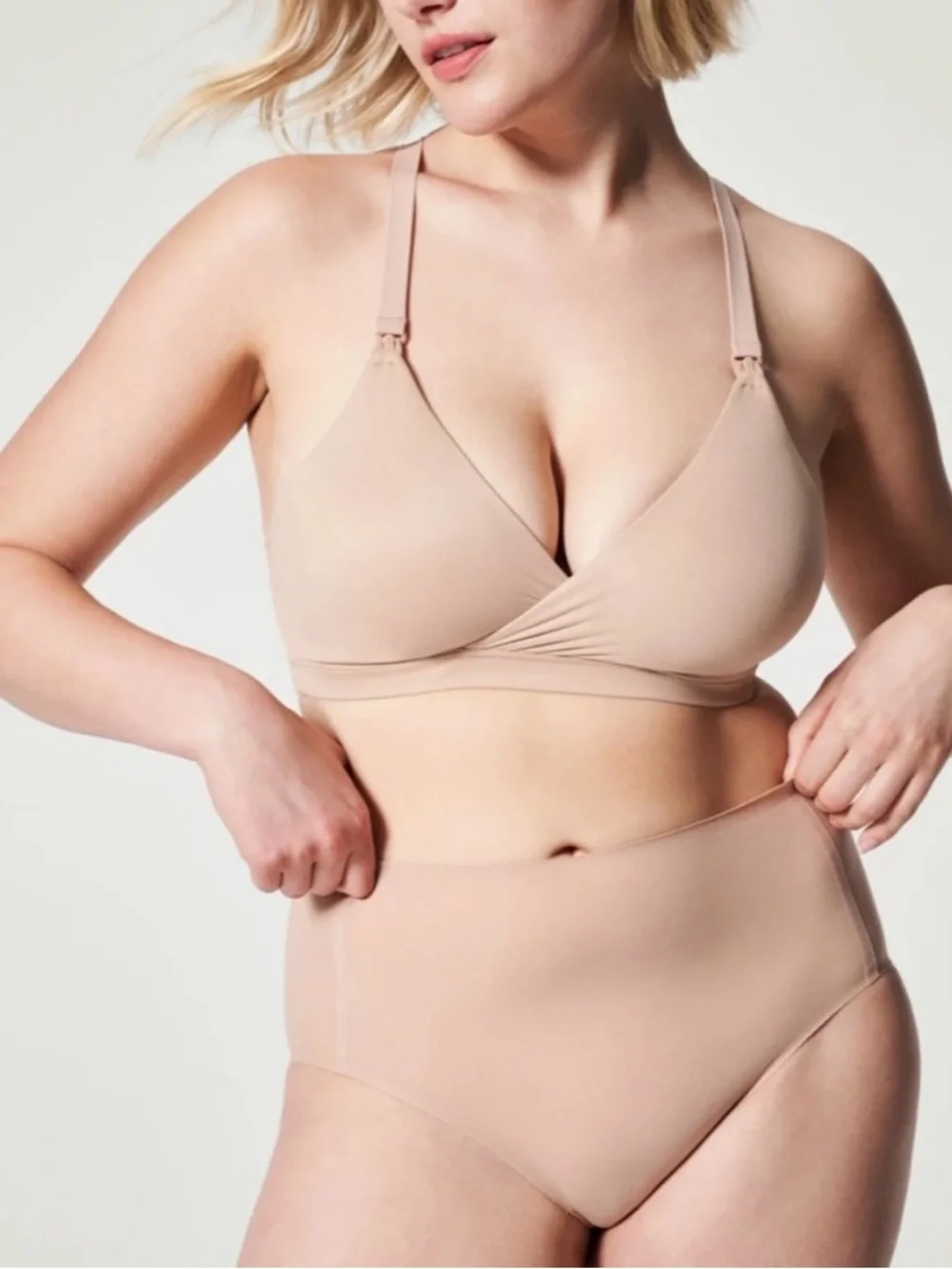 Spanx Bra-lelujah!® Mama Nursing Cream Tan Bra Size XL